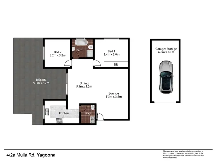 Floorplan of Homely unit listing, 4/2A Mulla Road, Yagoona NSW 2199