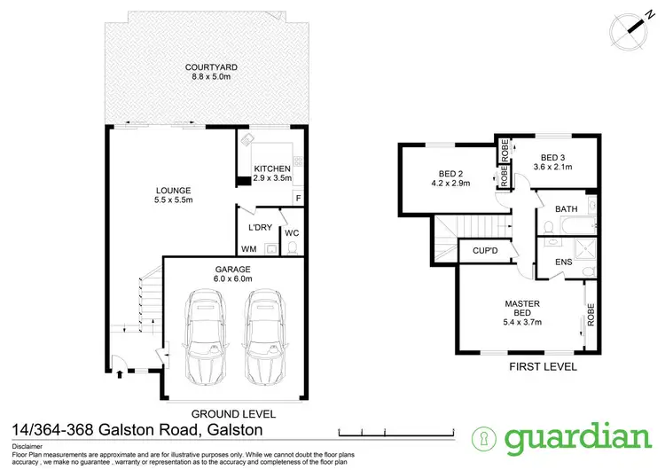 Floorplan of Homely townhouse listing, 14/364-368 Galston Road, Galston NSW 2159