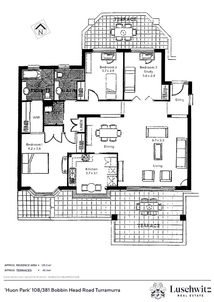 Floorplan of Homely unit listing, 108/381 Bobbin Head Road, Turramurra NSW 2074