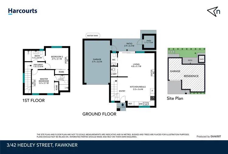 Floorplan of Homely townhouse listing, 3/42 Hedley Street, Fawkner VIC 3060