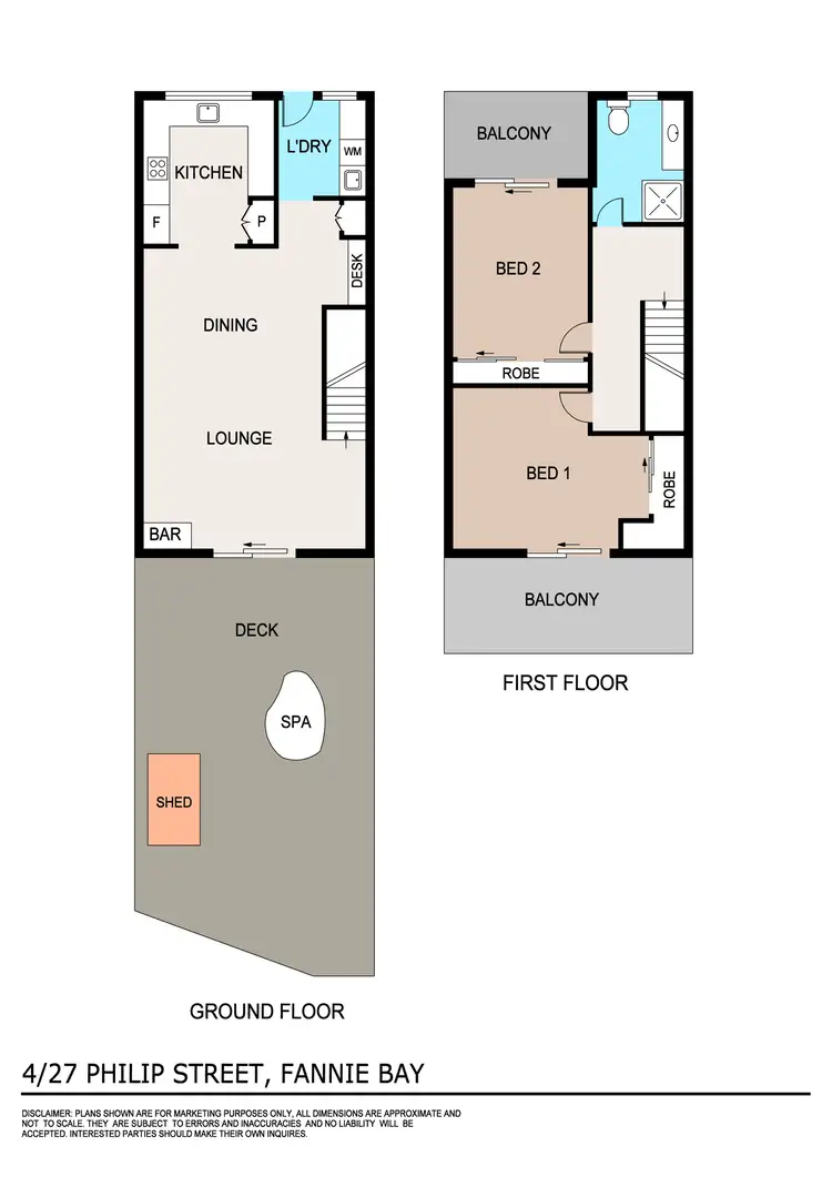 Floorplan of Homely unit listing, 4/27 Philip Street, Fannie Bay NT 820