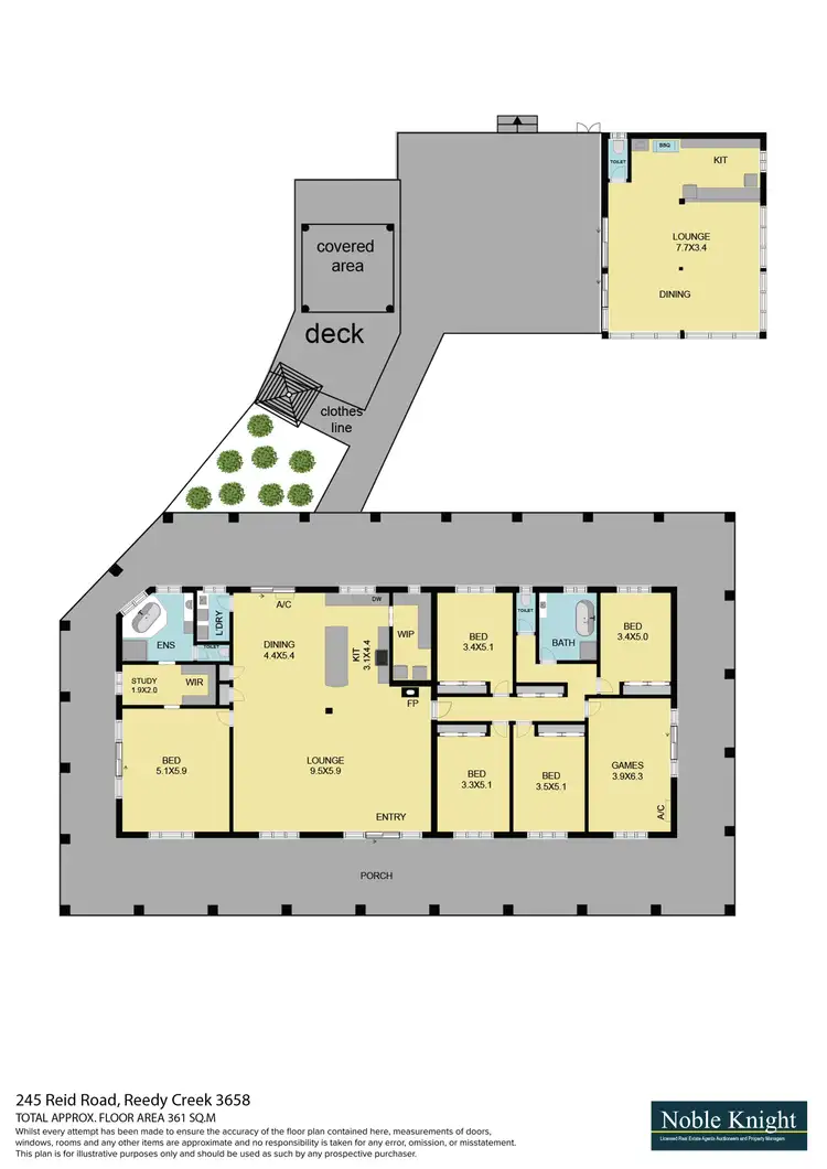 Floorplan of Homely rural property listing, 245 Reid Road, Reedy Creek VIC 3658