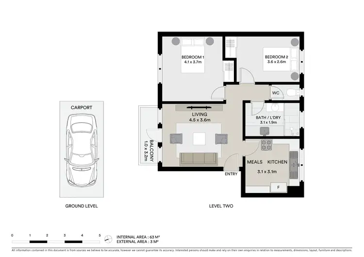 Floorplan of Homely apartment listing, 12/49 Hyde Street, Footscray VIC 3011