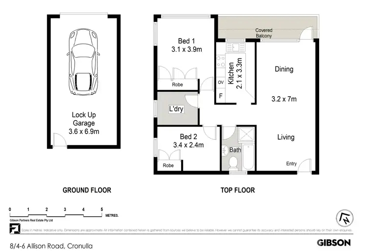 Floorplan of Homely unit listing, 8/4-6 Allison Road, Cronulla NSW 2230