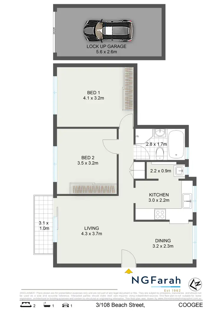 Floorplan of Homely apartment listing, 3/108 Beach Street, Coogee NSW 2034