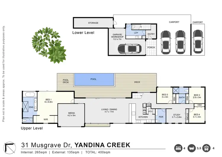 Floorplan of Homely house listing, 31 Musgrave Drive, Yandina Creek QLD 4561