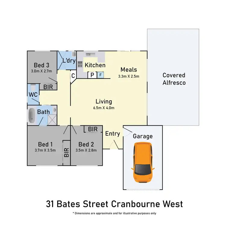 Floorplan of Homely house listing, 31 Bates Street, Cranbourne West VIC 3977