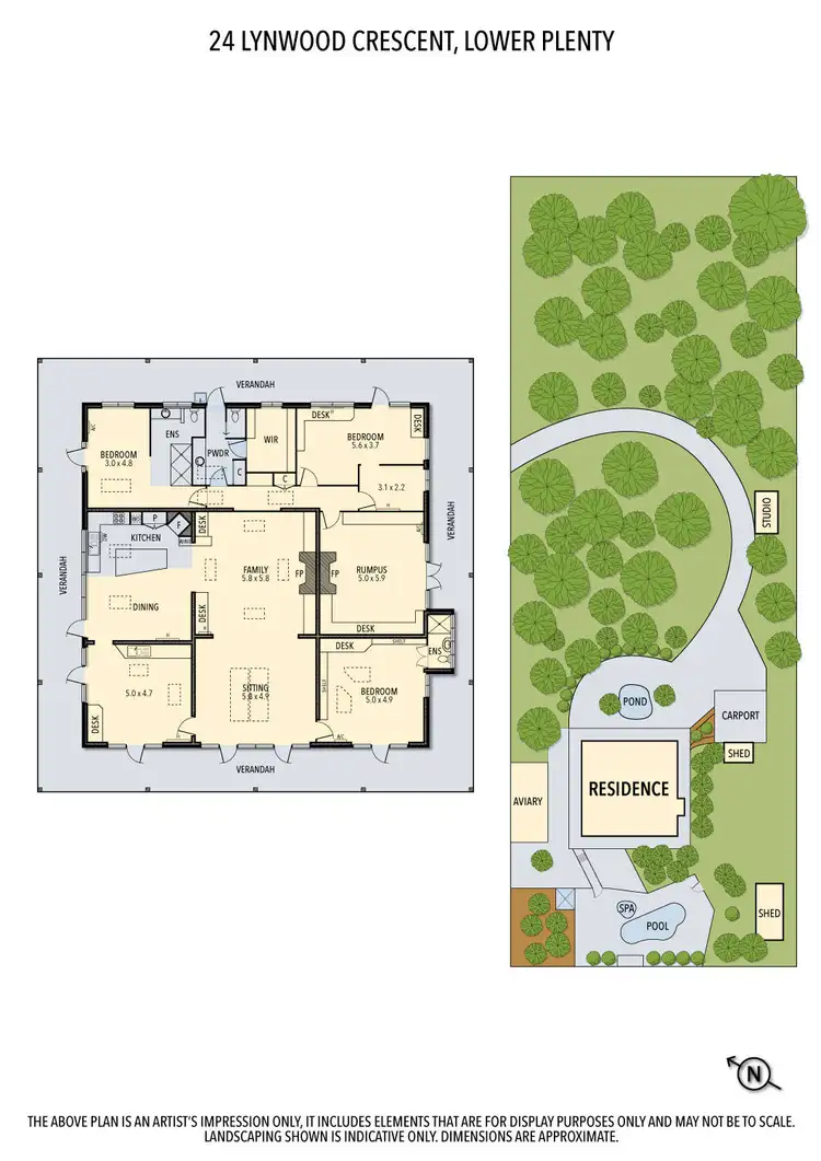 Floorplan of Homely house listing, 24 Lynwood Crescent, Lower Plenty VIC 3093