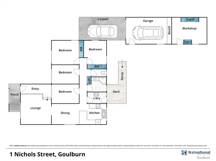 Floorplan of Homely house listing, 1 Nichols Street, Goulburn NSW 2580