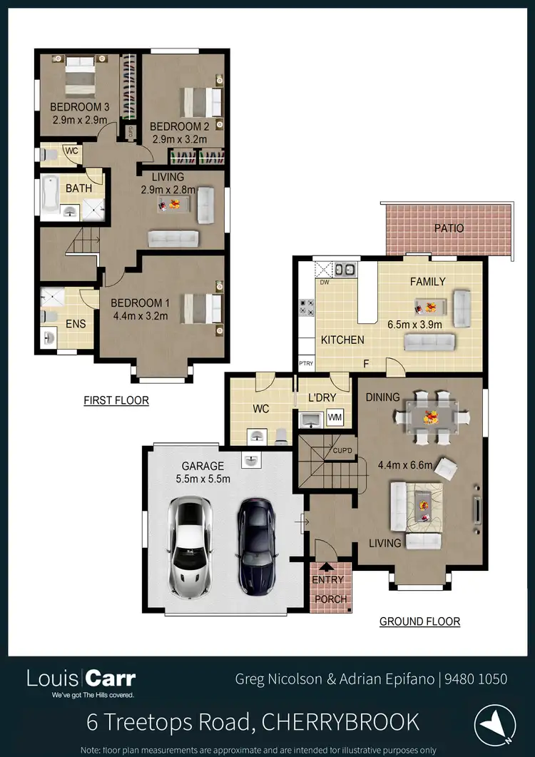 Floorplan of Homely house listing, 6 Treetops Road, Cherrybrook NSW 2126
