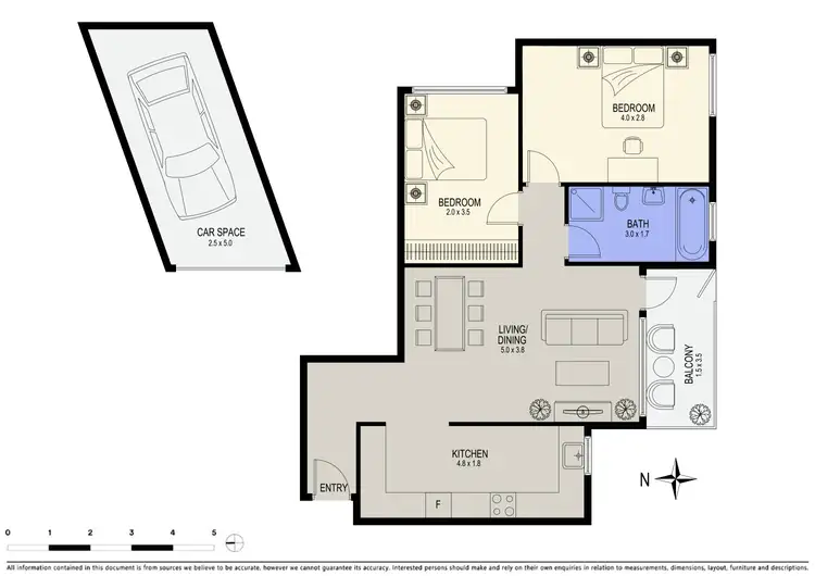 Floorplan of Homely apartment listing, 4/9 Mascot Drive, Eastlakes NSW 2018
