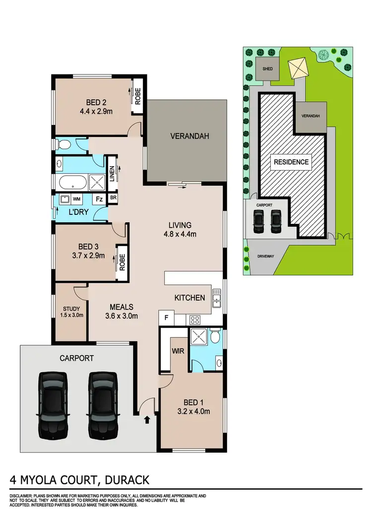 Floorplan of Homely house listing, 4 Myola Court, Durack NT 830