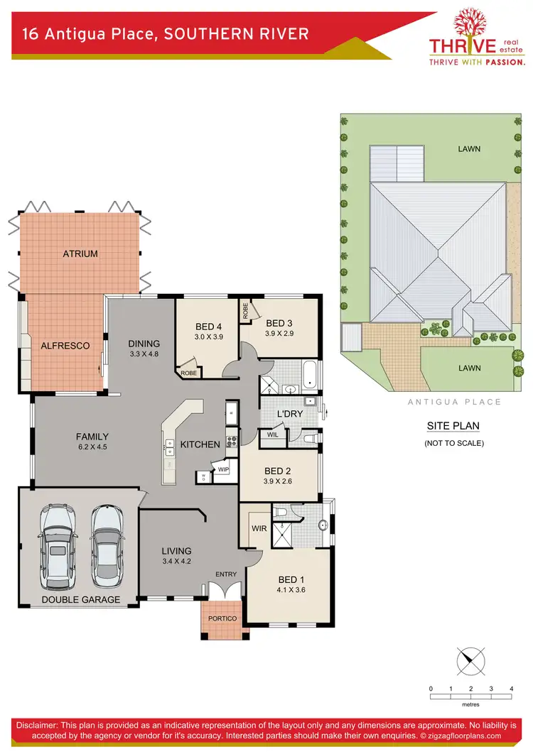 Floorplan of Homely house listing, 16 Antigua Place, Southern River WA 6110