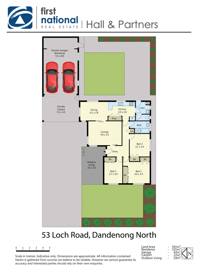 Floorplan of Homely house listing, 53 Loch Road, Dandenong North VIC 3175