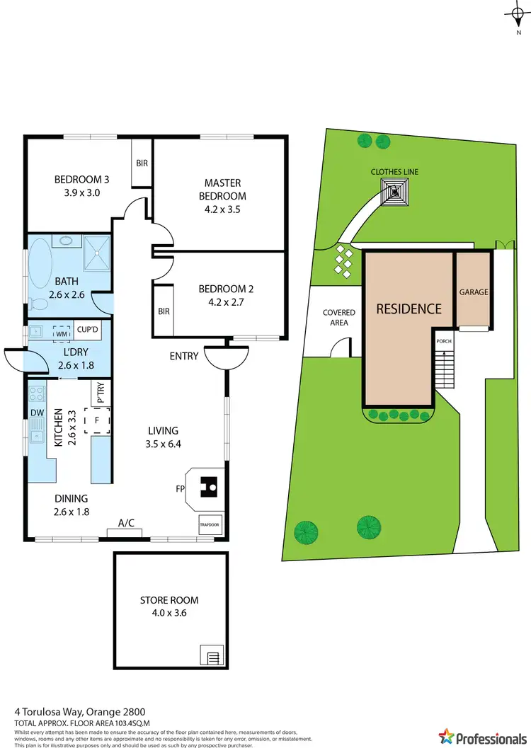 Floorplan of Homely house listing, 4 Torulosa Way, Orange NSW 2800