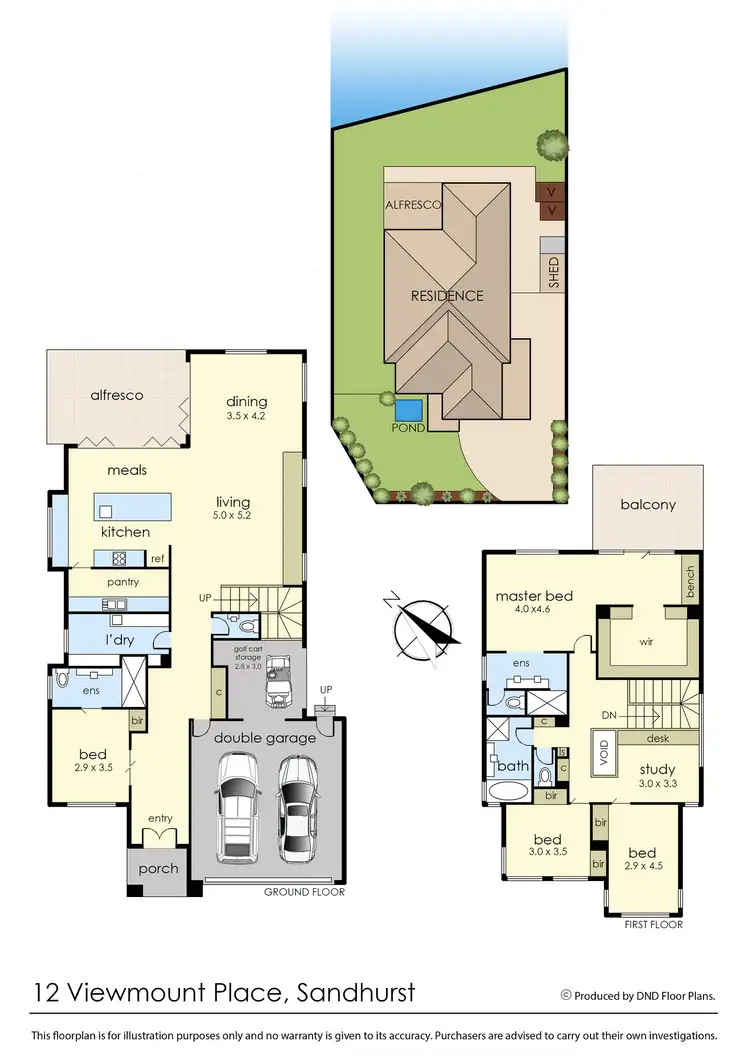 Floorplan of Homely house listing, 12 Viewmount Place, Sandhurst VIC 3977