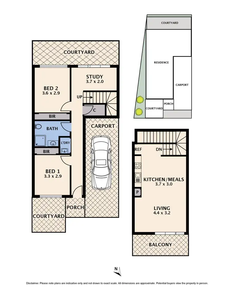Floorplan of Homely townhouse listing, 2/3 Arcadia Avenue, Reservoir VIC 3073