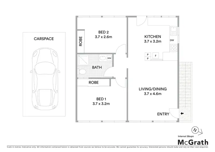 Floorplan of Homely unit listing, 2/114 Archer Street, The Range QLD 4700