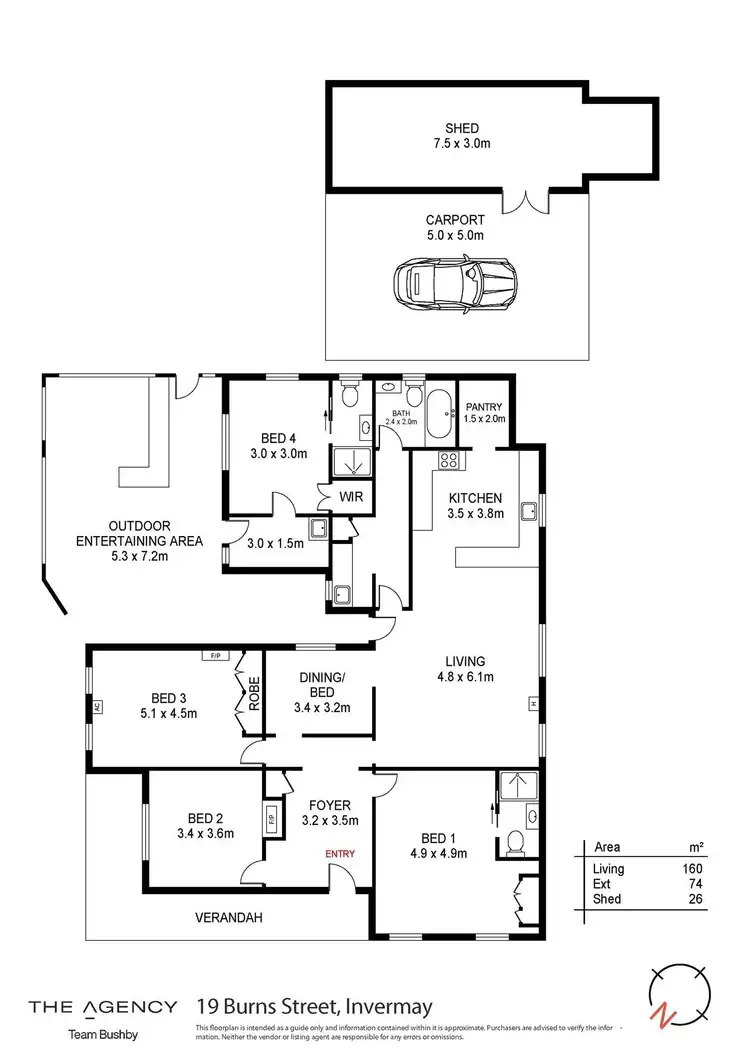 Floorplan of Homely house listing, 19 Burns Street, Invermay TAS 7248