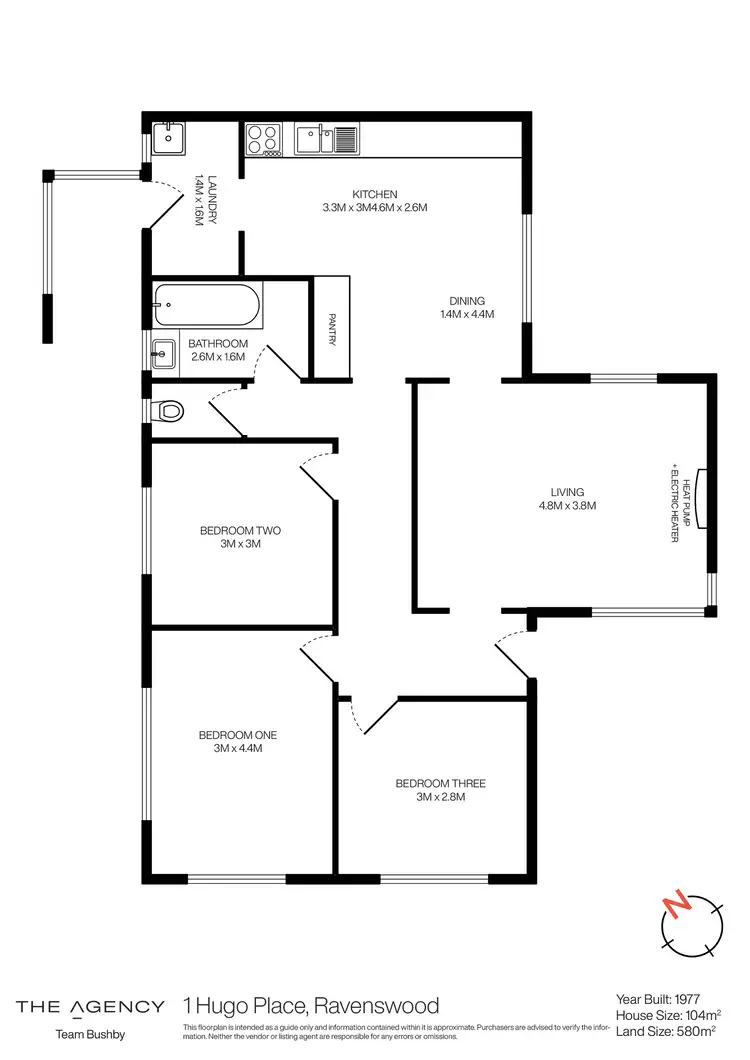 Floorplan of Homely house listing, 1 Hugo Place, Ravenswood TAS 7250