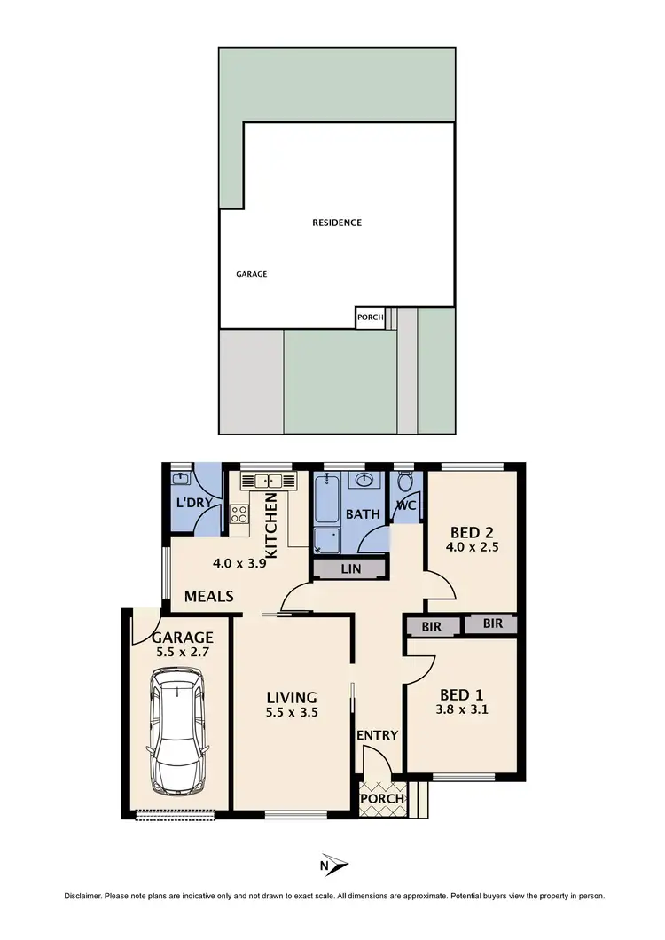 Floorplan of Homely unit listing, 1/2 Leamington Street, Reservoir VIC 3073