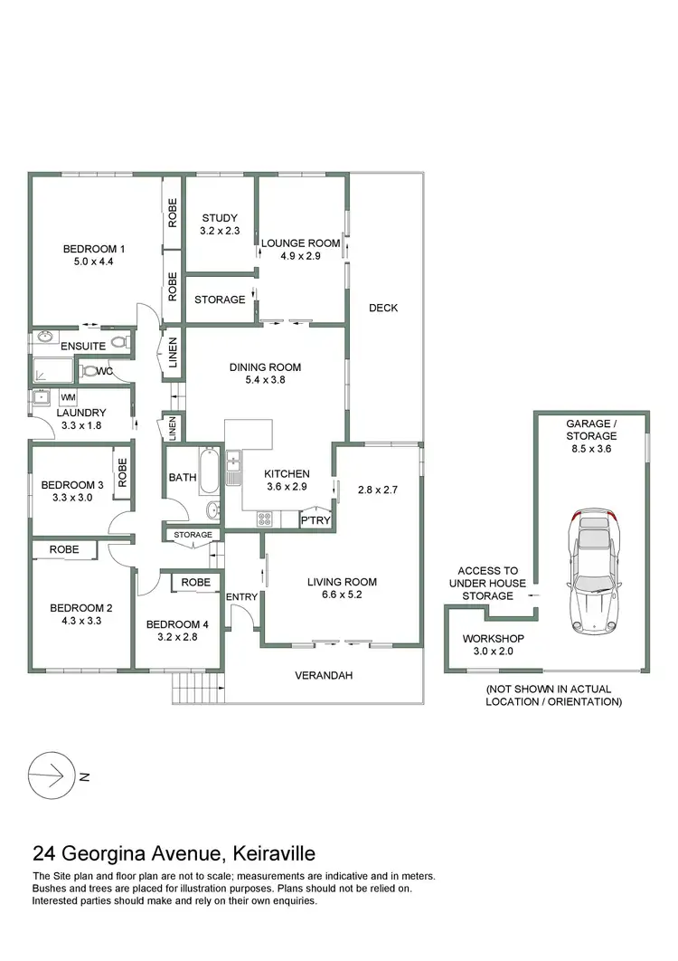 Floorplan of Homely house listing, 24 Georgina Avenue, Keiraville NSW 2500