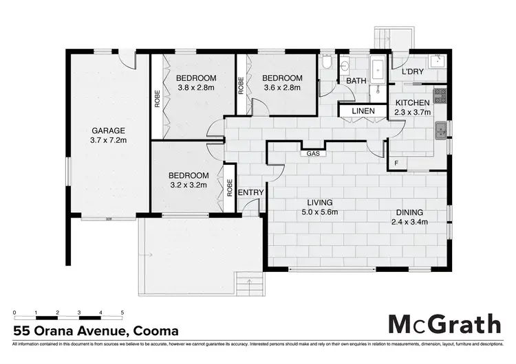 Floorplan of Homely house listing, 55 Orana Avenue, Cooma NSW 2630