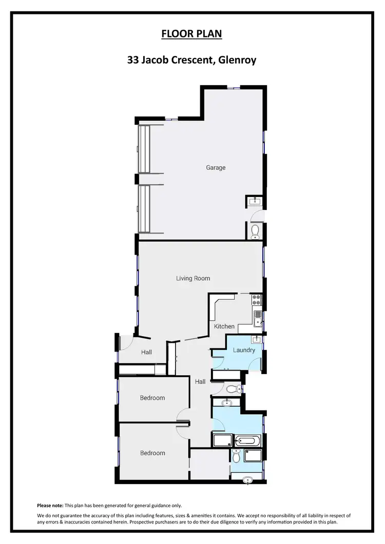 Floorplan of Homely house listing, 33 Jacob Crescent, Glenroy NSW 2640