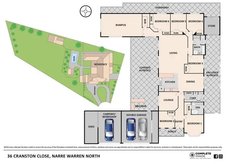 Floorplan of Homely house listing, 36 Cranston Close, Narre Warren North VIC 3804