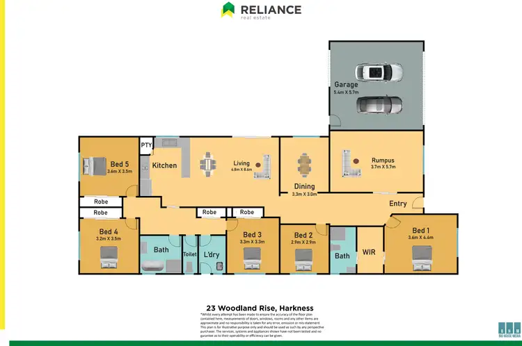 Floorplan of Homely house listing, 23 Woodland Rise, Harkness VIC 3337