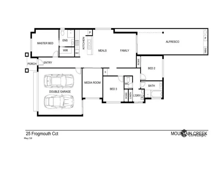 Floorplan of Homely house listing, 25 Frogmouth Circuit, Mountain Creek QLD 4557