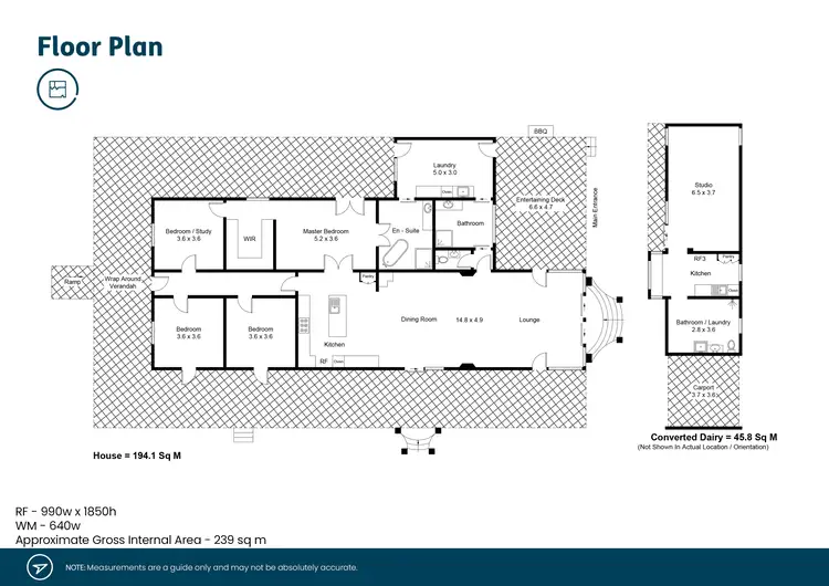 Floorplan of Homely rural property listing, 364 Six Mile Road, Eagleton NSW 2324