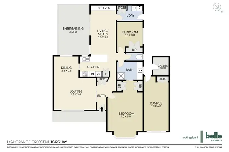 Floorplan of Homely house listing, 1/24 Grange Crescent, Torquay VIC 3228