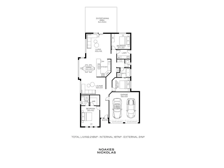 Floorplan of Homely house listing, 94A Marston Drive, Morphett Vale SA 5162