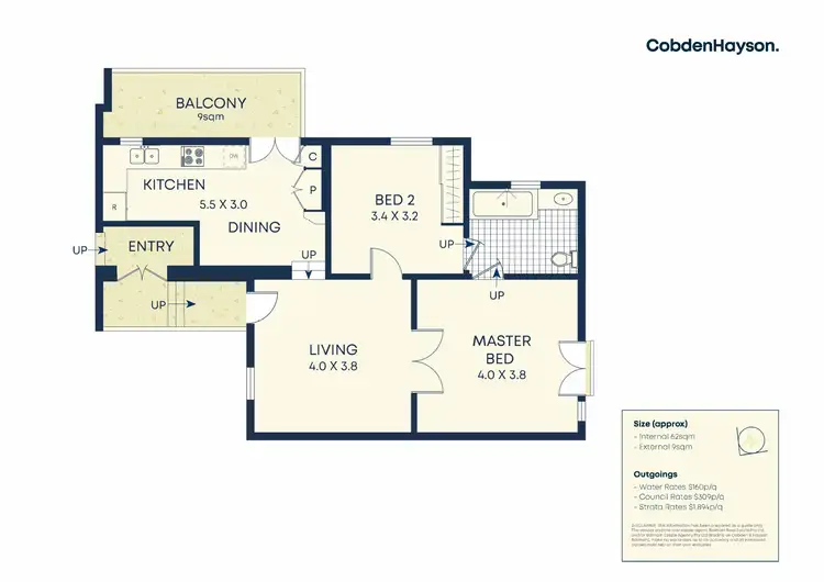 Floorplan of Homely apartment listing, 6/16-18 Nicholson Street, Balmain East NSW 2041