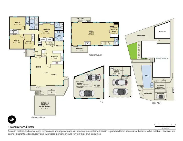 Floorplan of Homely house listing, 1 Foveaux Place, Cromer NSW 2099