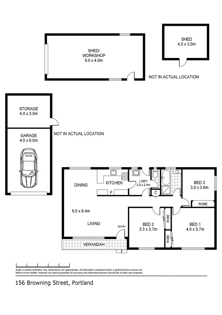 Floorplan of Homely house listing, 156 Browning Street, Portland VIC 3305