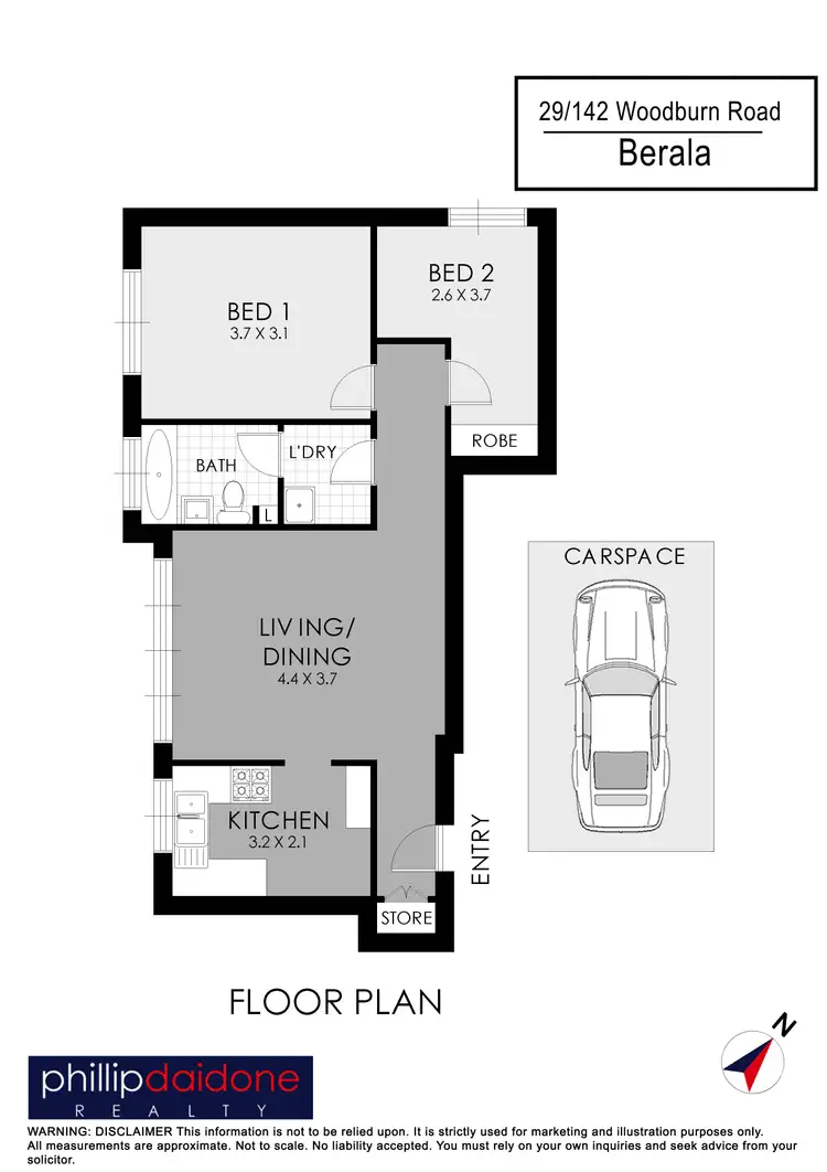 Floorplan of Homely unit listing, 29/142 Woodburn Road, Berala NSW 2141