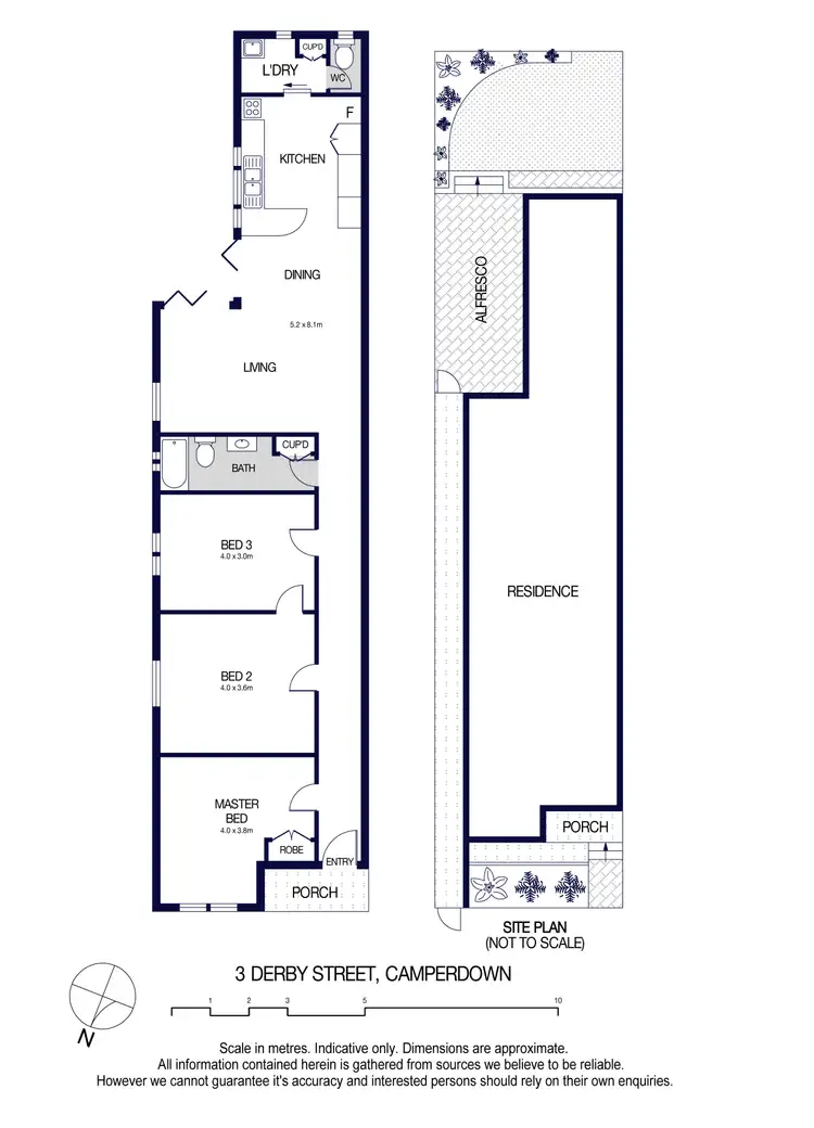 Floorplan of Homely house listing, 3 Derby Street, Camperdown NSW 2050