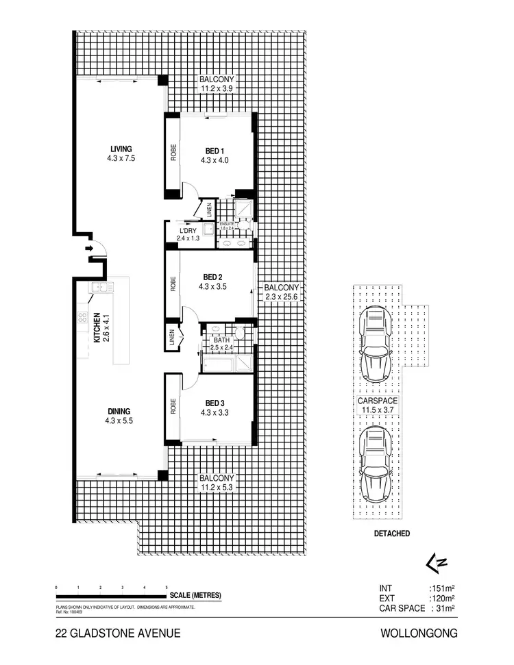 Floorplan of Homely apartment listing, 56/22 Gladstone Avenue, Wollongong NSW 2500