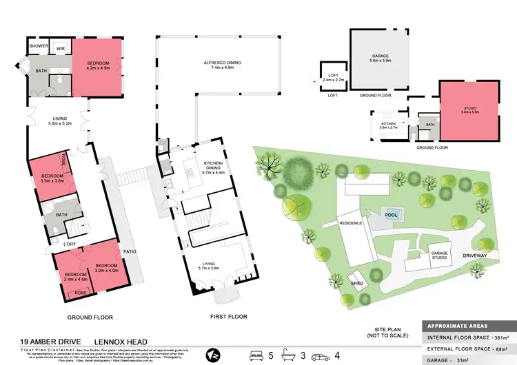 Floorplan of Homely house listing, 19 Amber Drive, Lennox Head NSW 2478