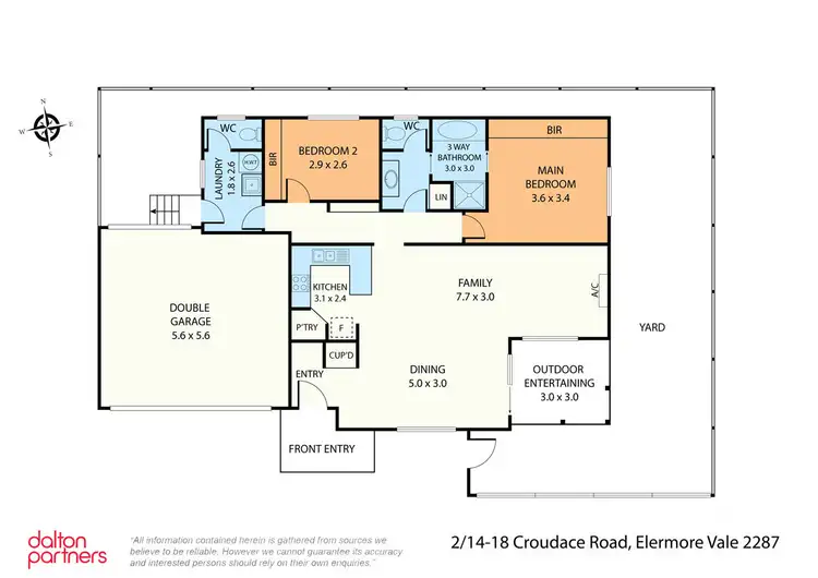 Floorplan of Homely unit listing, 2/18 Croudace Road, Elermore Vale NSW 2287