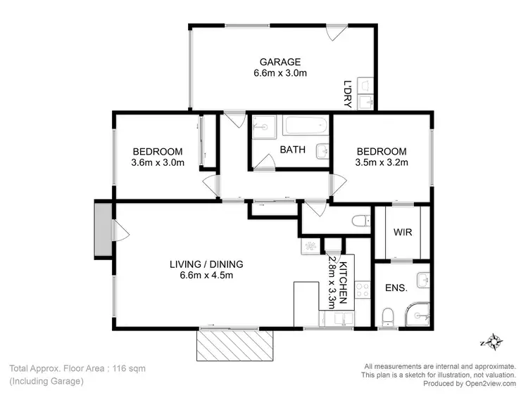 Floorplan of Homely unit listing, 4/87 Cavenor Drive, Rokeby TAS 7019
