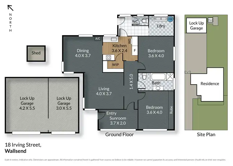 Floorplan of Homely house listing, 18 Irving Street, Wallsend NSW 2287