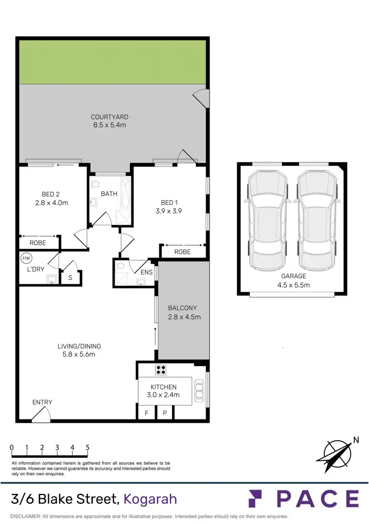 Floorplan of Homely apartment listing, 3/6 Blake Street, Kogarah NSW 2217