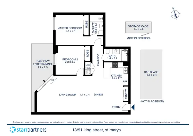 Floorplan of Homely unit listing, 13/51 King Street, St Marys NSW 2760