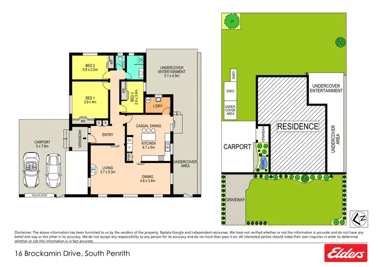Floorplan of Homely house listing, 16 Brockamin Drive, South Penrith NSW 2750