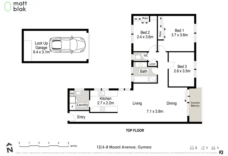 Floorplan of Homely apartment listing, 12/6-8 Moani Avenue, Gymea NSW 2227