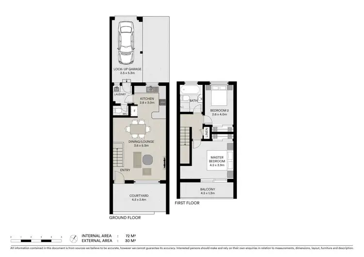 Floorplan of Homely townhouse listing, 5/16 Pine Avenue, East Ballina NSW 2478