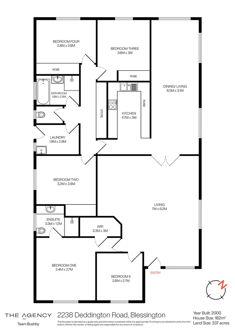 Floorplan of Homely house listing, 2238 Deddington Road, Blessington TAS 7212